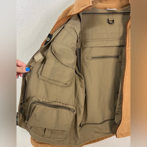 Columbia Men's Steens Mountain Full Zip 2.0 Fleece Jacket with fishing vest - Picture 5 of 9